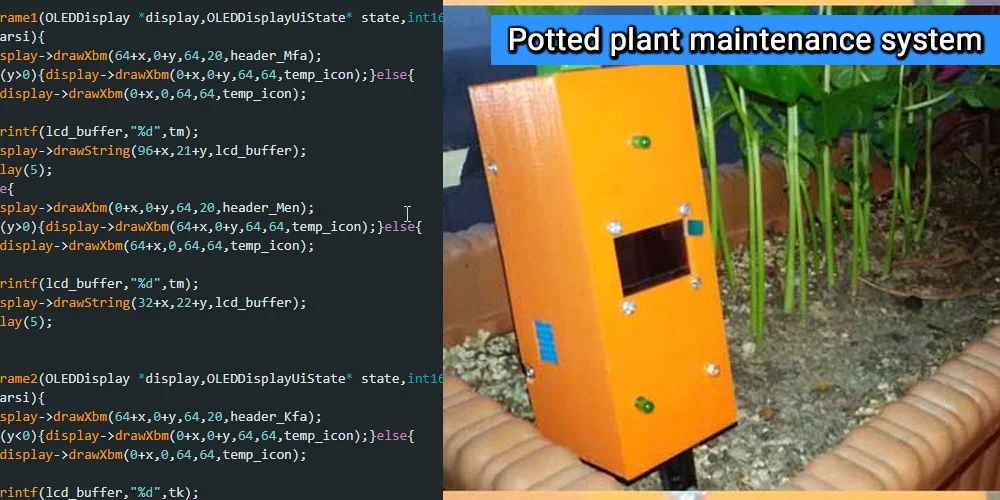 Potted plant maintenance system