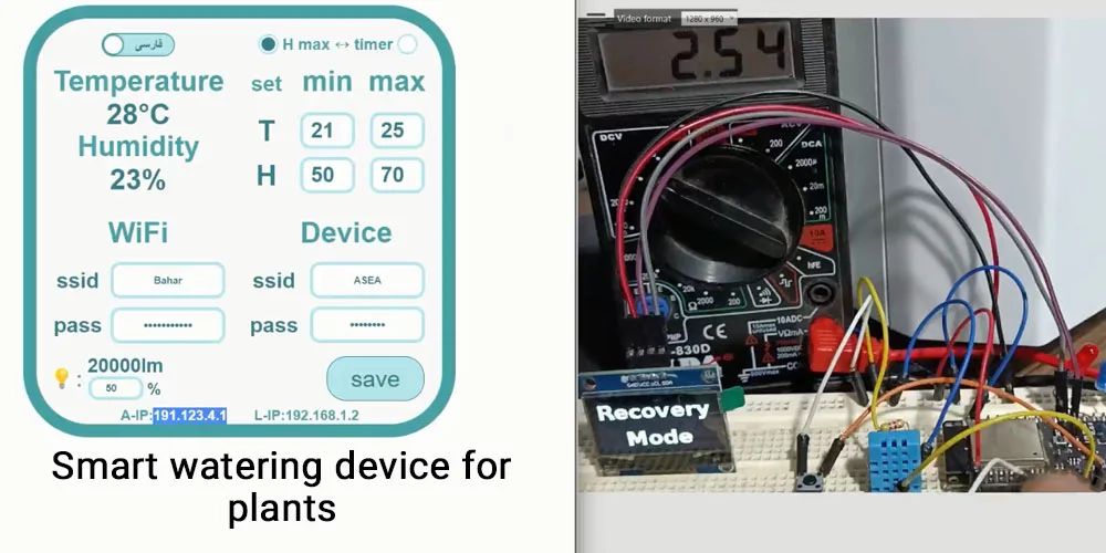 Smart watering device for plants
